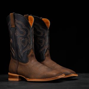 Natural Brown Cowhide – Square Toe