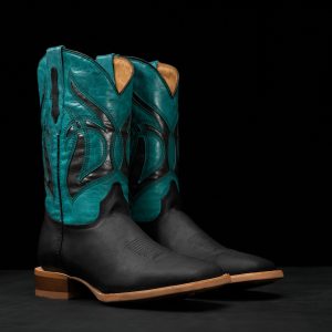 Black Cowhide – Arena Square Toe