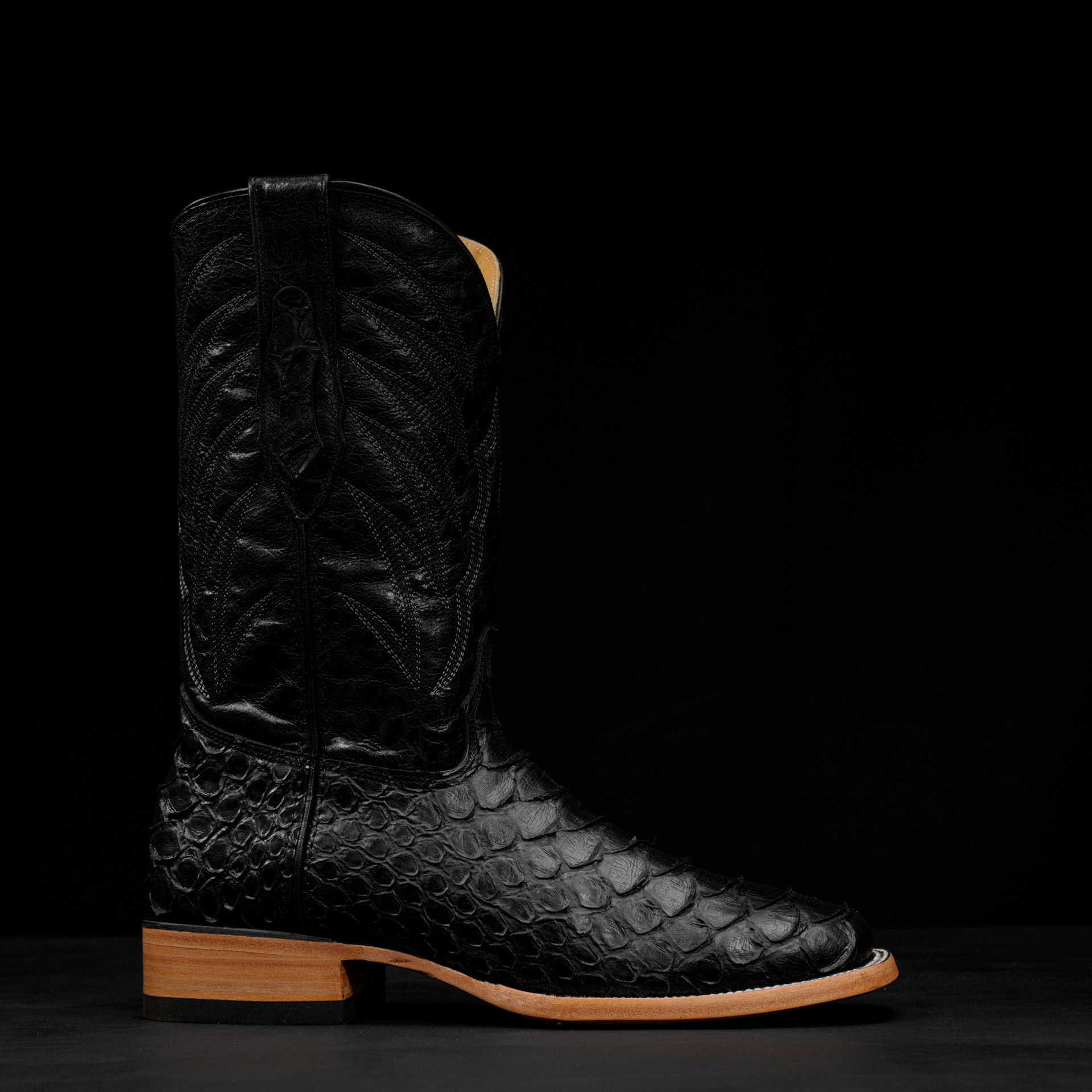 Black Giant Python – Square Toe - Image 2