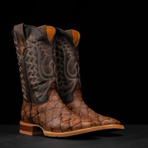 Matte Orix Fish Scale – Square Toe - Alfa Western WearAlfa Western