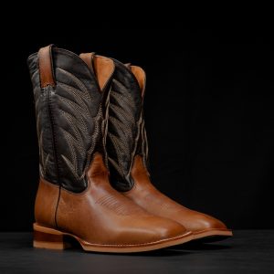 Natural Brown Cowhide – Square Toe