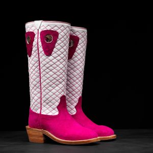 Pink Roughout - Square Toe