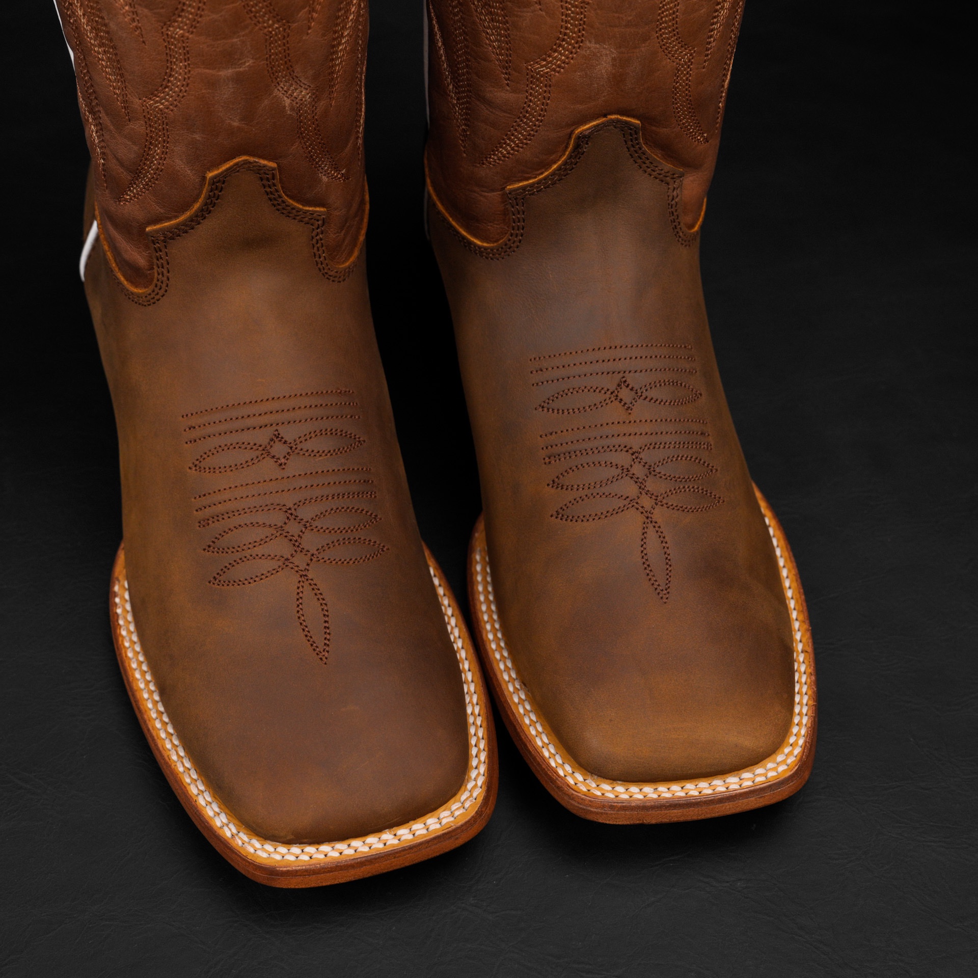 Natural Brown Cowhide – Square Toe - Image 3