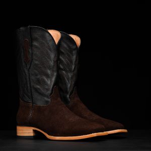 Brown Roughout – Square Toe
