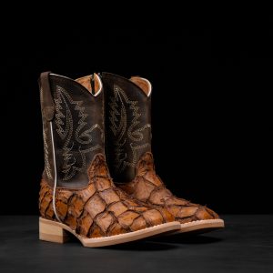 Brown Pirarucu - Square Toe