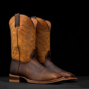 Brown Cowhide – Square Toe
