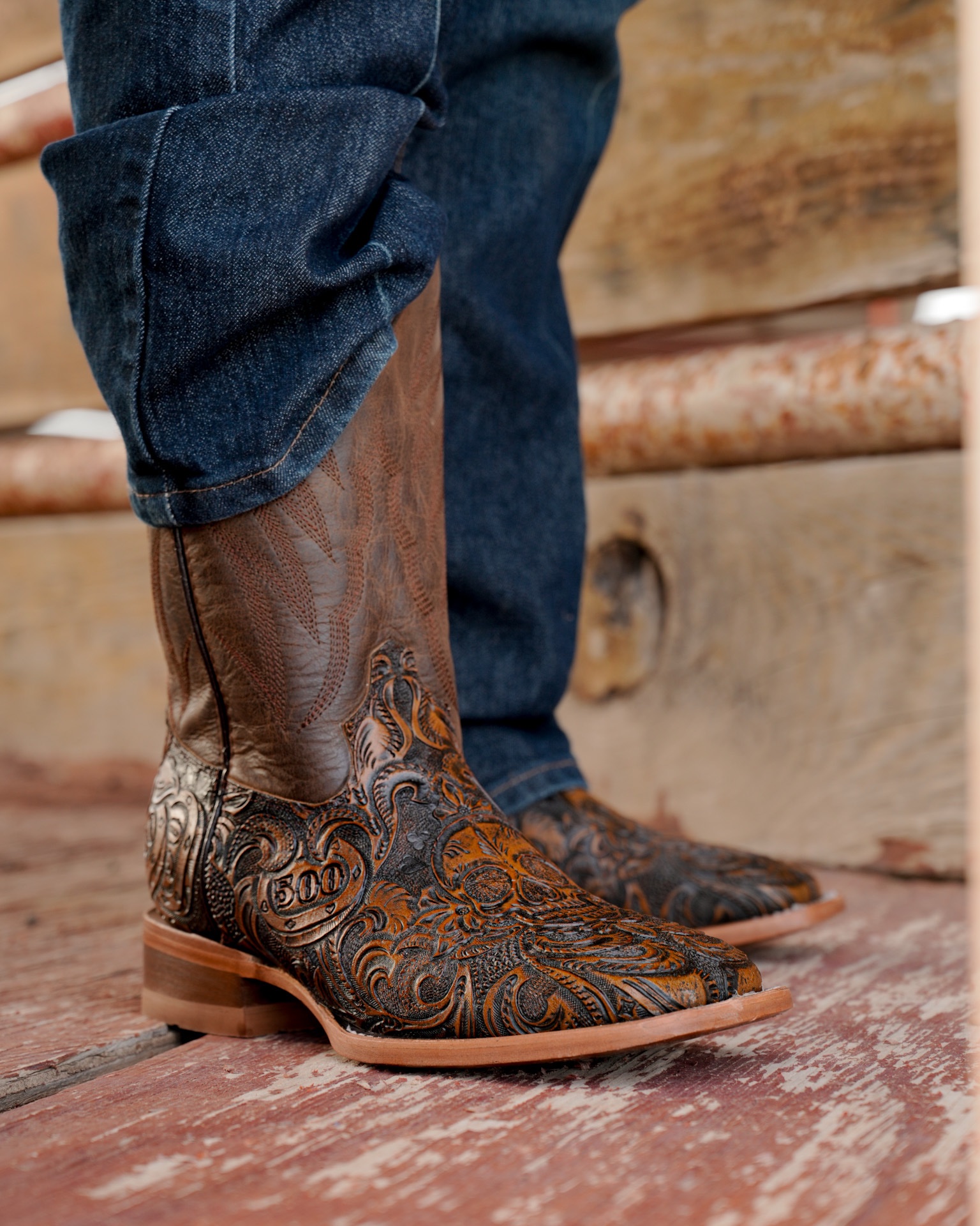 Tan Safari "The Gambler 3.0" – Square Toe - Image 5