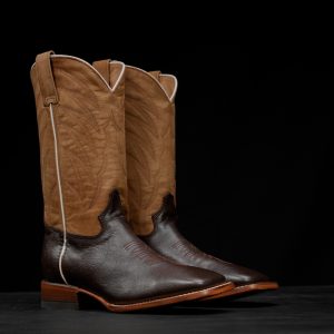 Brown Cowhide – Square Toe