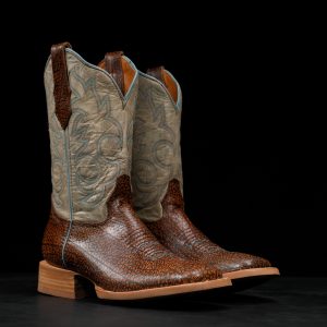 Cognac Elephant - Ranch Square Toe