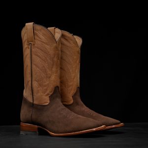 Brown Roughout – Square Toe