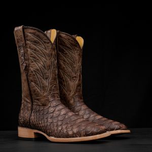 Matte Mocha Giant Python – Square Toe