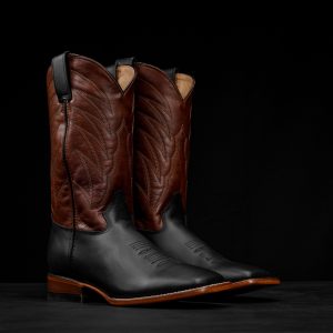 Black Cowhide – Square Toe