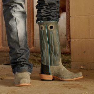 Gray Roughout - Cutter Toe