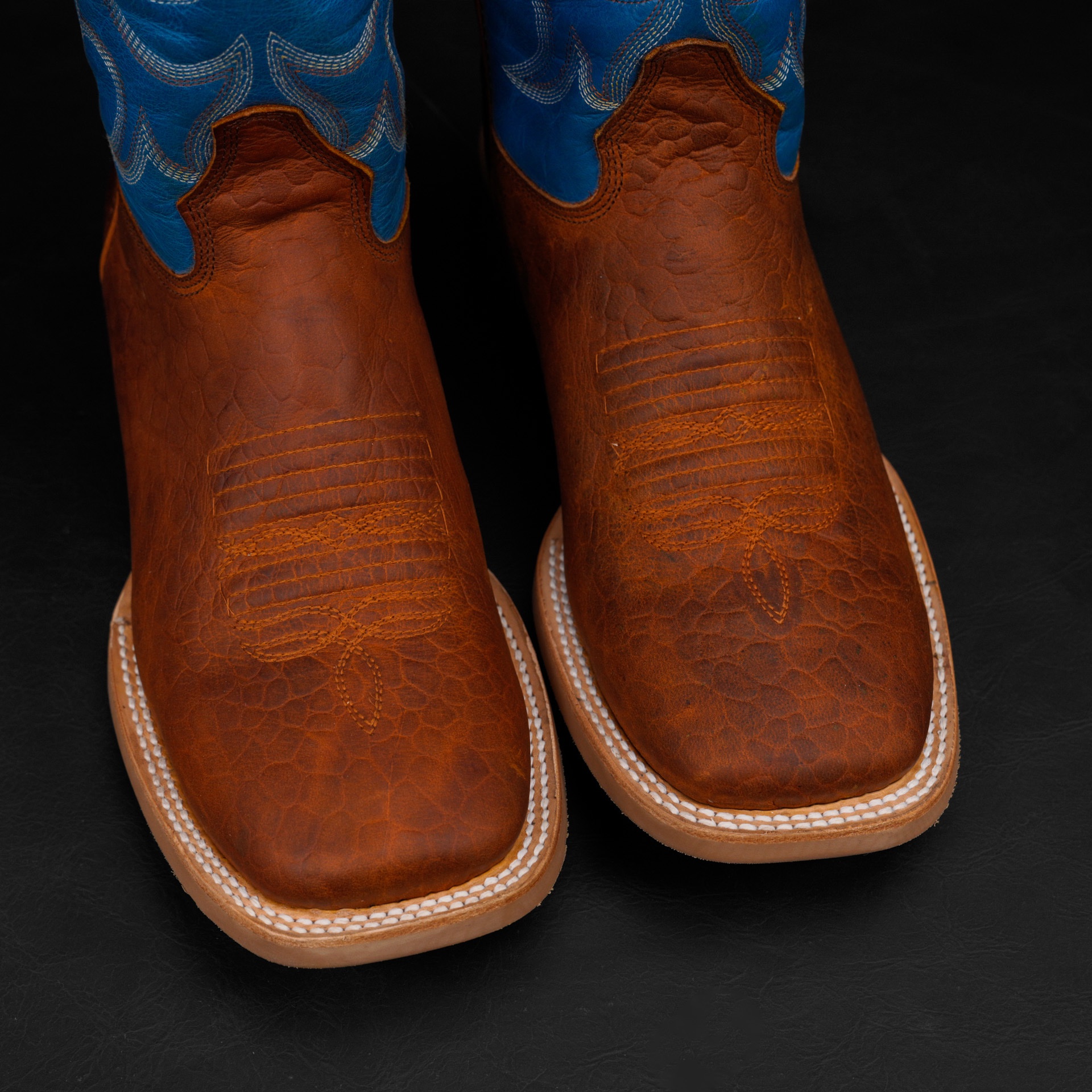 Honey Bullhide - Ranch Square Toe - Image 3
