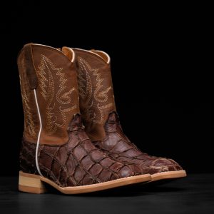 Brown Pirarucu - Square Toe