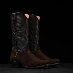Brown Roughout – Cutter Toe