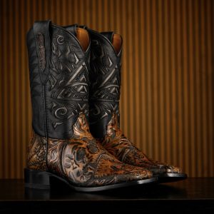 "The Deadman's Hand" Tan Safari – Square Toe