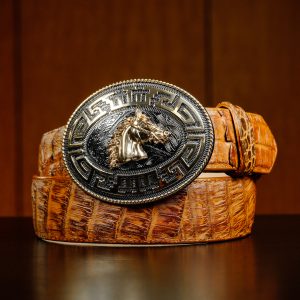 Genuine Honey Caiman Belt
