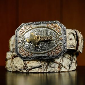 Genuine Bone Pirarucu Belt