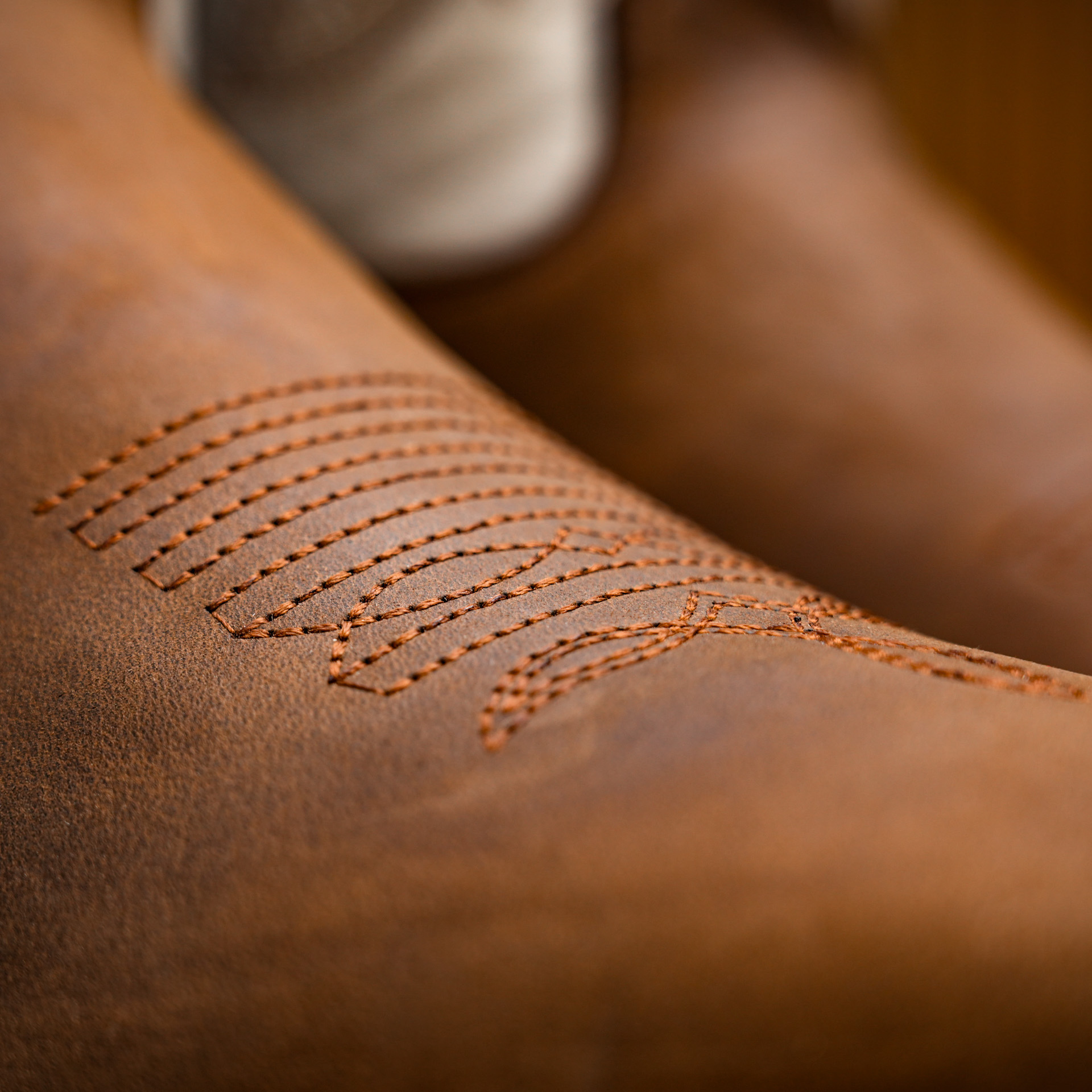 Brown Cowhide – Arena Square Toe - Image 4