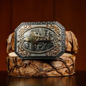 Genuine Brown Pirarucu Belt