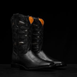 Black Bullhide - Arena Square Toe