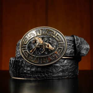 Genuine Black Caiman Belt