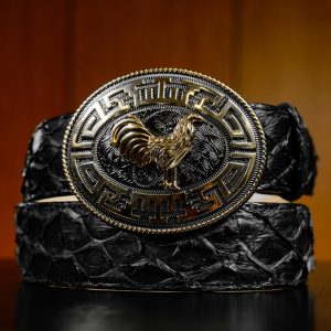 Genuine Black Pirarucu Belt