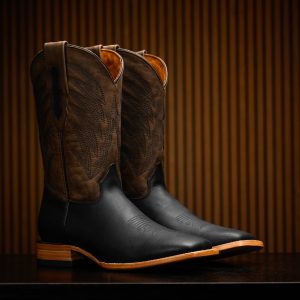 Black Cowhide – Arena Square Toe