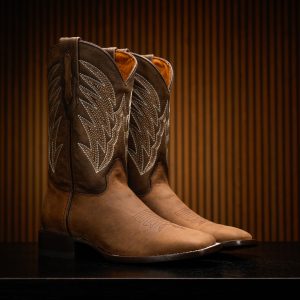 Brown Cowhide – Arena Square Toe