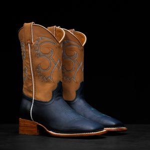 Navy Cowhide – Square Toe