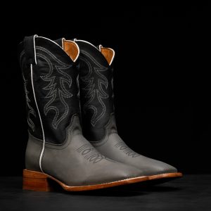Gray Cowhide – Square Toe