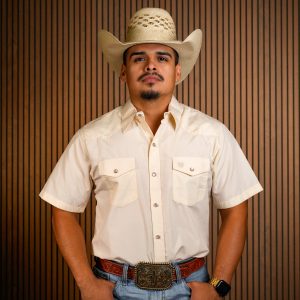 The Stockman Cream Short Sleeve Pearl Snap Button Up Shirt