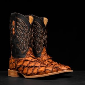 AUTHENTIC Cognac Pirarucu – Arena Square Toe
