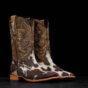 Authentic Hair on Hide – Square Toe