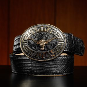Genuine Black Caiman Belt