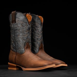 Natural Brown Cowhide – Square Toe