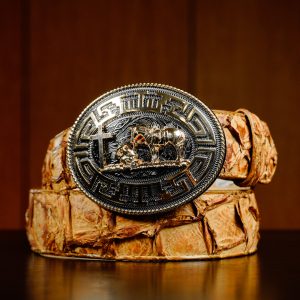 Genuine Honey Pirarucu Belt