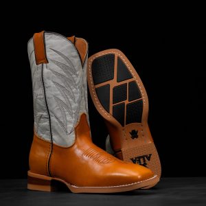 Honey Cowhide – Square Toe