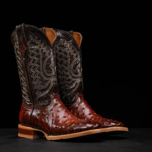 Brandy Ostrich - Square Toe
