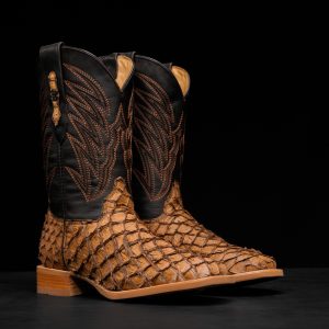 AUTHENTIC Brown Baby Pirarucu – Arena Square Toe