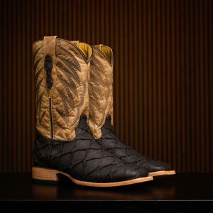 Dark Chocolate Pirarucu – Square Toe