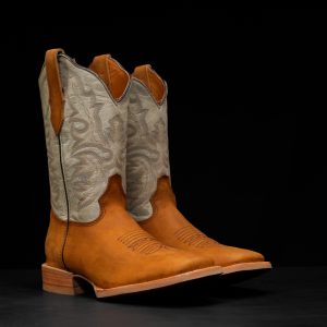 Honey Cowhide – Ranch Square Toe