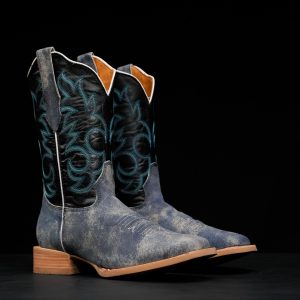 Denim Washed Roughout – Ranch Square Toe