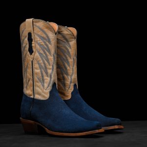 Navy Blue Roughout – Cutter Toe