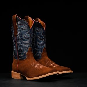Cognac Roughout – Ranch Square Toe