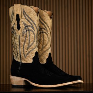 ALFA PRO Black Roughout – Cutter Toe