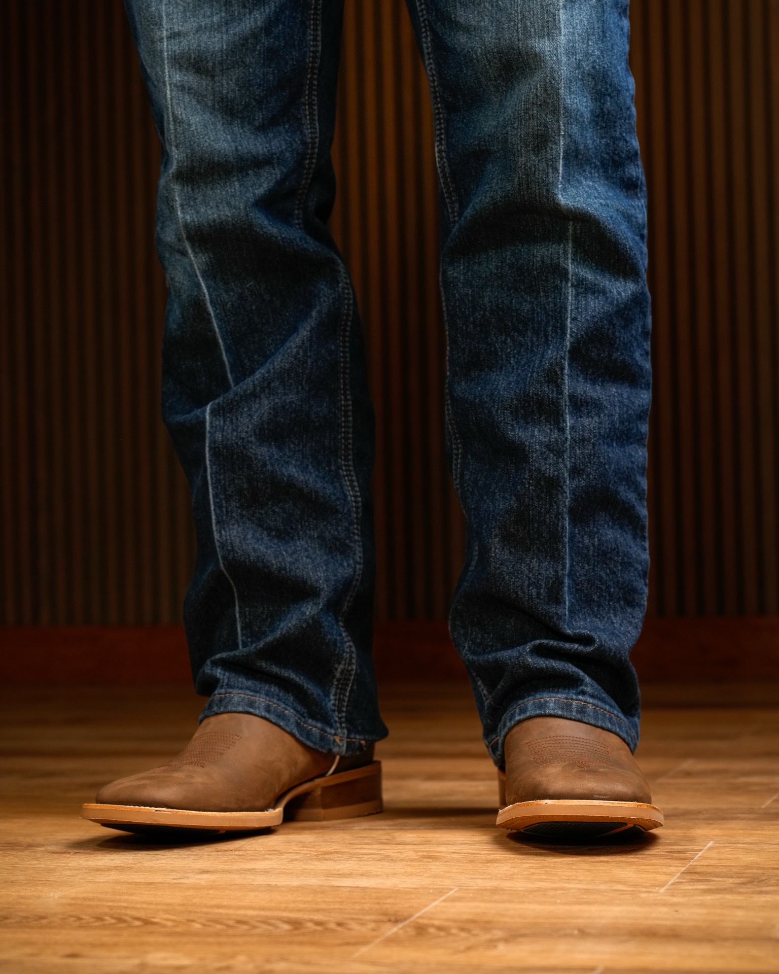 Brown Cowhide – Arena Square Toe - Image 9