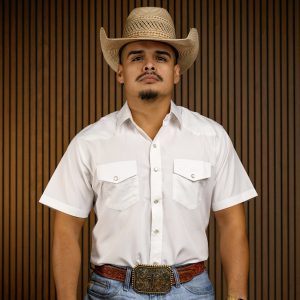 The Stockman White Short Sleeve Pearl Snap Button Up Shirt