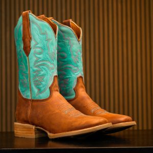 Cognac Cowhide – Ranch Square Toe